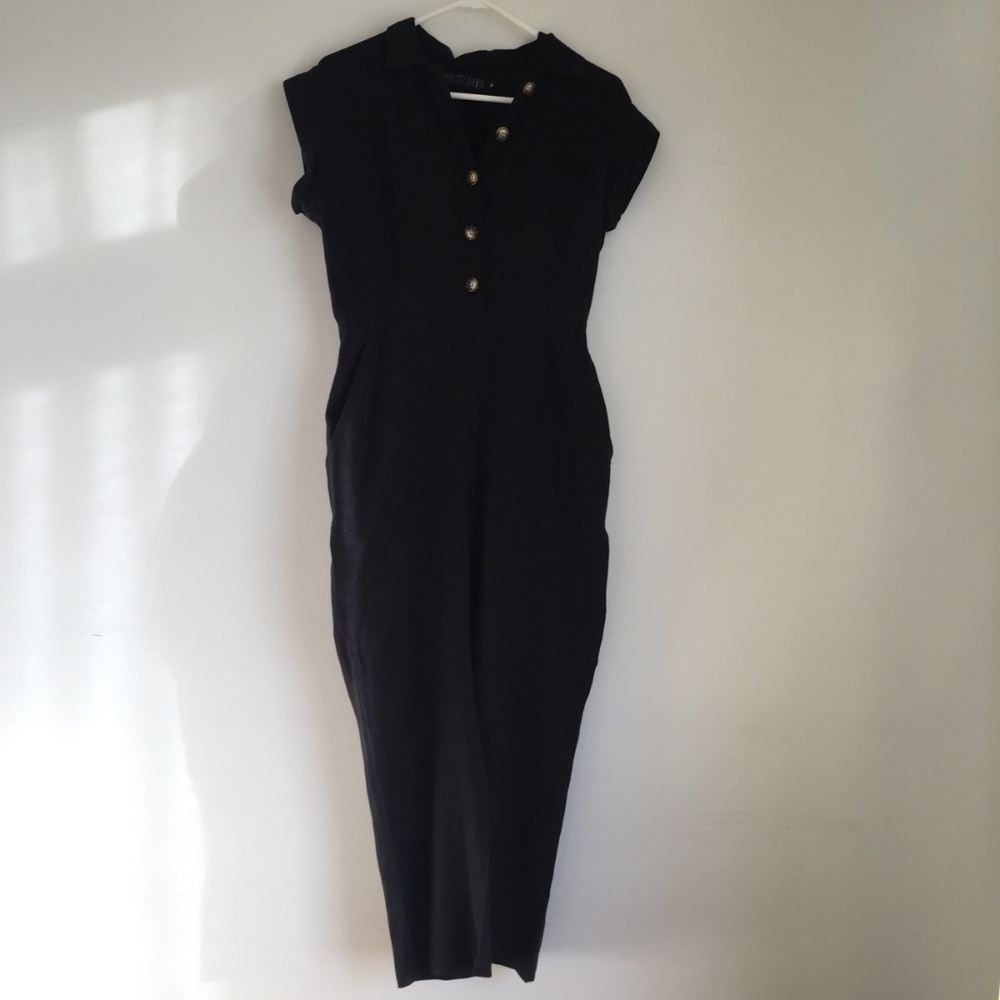 Christy Dawn Phoebe Jumper in Noir Linen